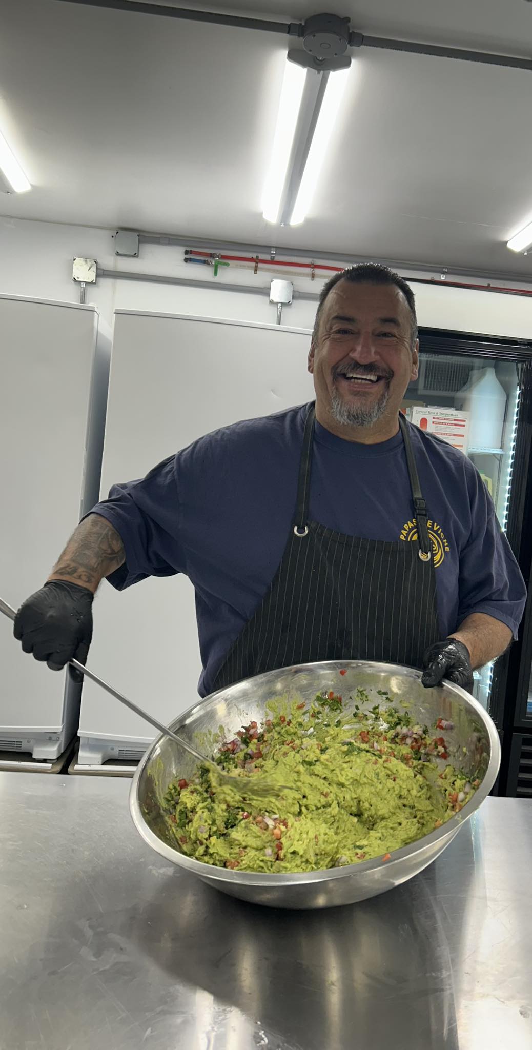 Chef Nick Pelayo preparing food