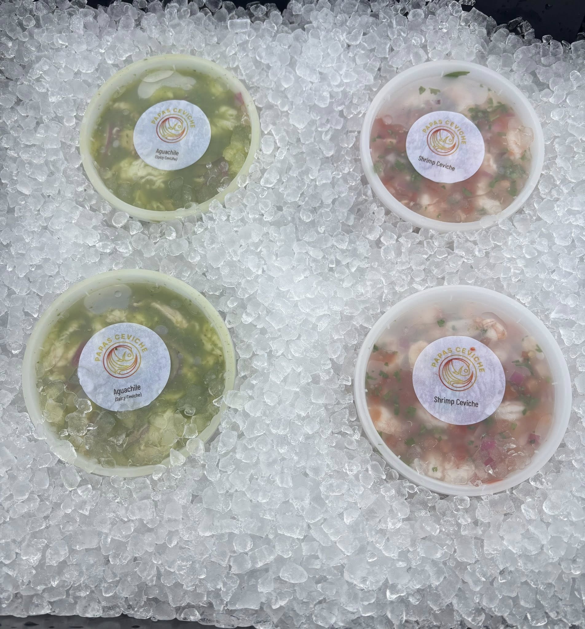 Papas Ceviche market setup